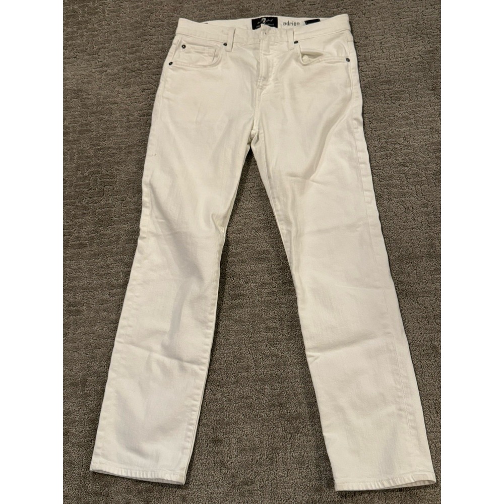 7 For All Man Kind Adrian Size 29 White Jeans (Q)